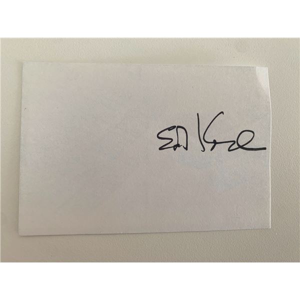 Mayor Ed Koch signature cut