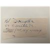 Image 1 : N. Douglas signed note