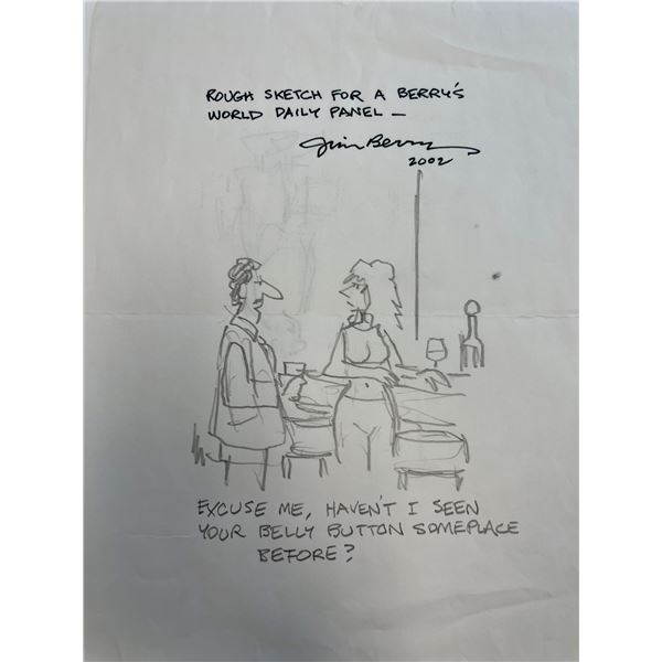 Jim Berry Original Cartoon Sketch