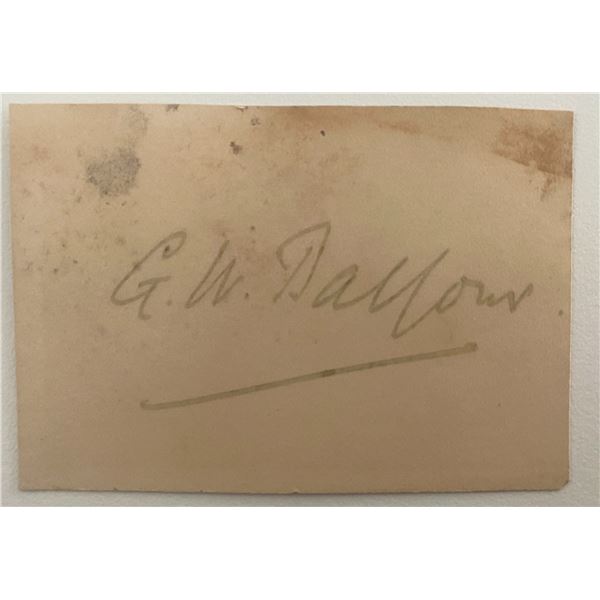 British Politician G.W. Balfour original signature