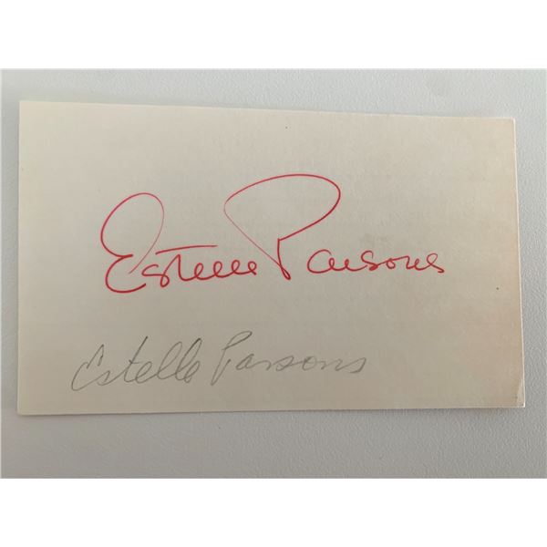 Estelle Parsons original signature