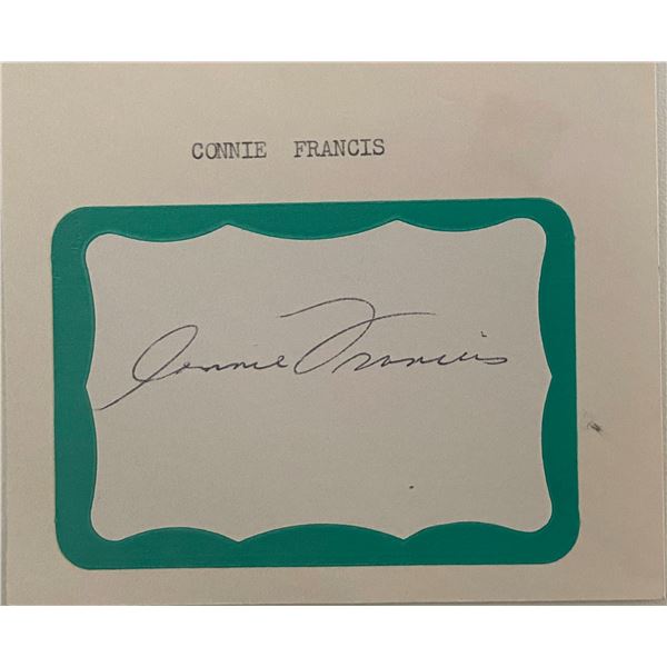 Connie Francis orignal signature