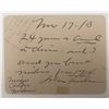 Image 1 : John Forslan signed note
