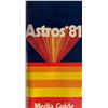 Image 1 : 1981 Astros media guide. 4x9 inches