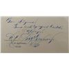 Image 1 : Al McGranary signed note