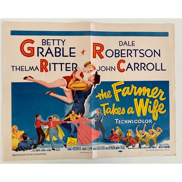 The Farmer Takes a Wife vintage movie poster