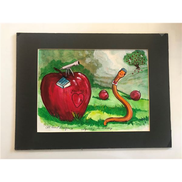 Squirmy the Wormy - All Heart Designs Original Art