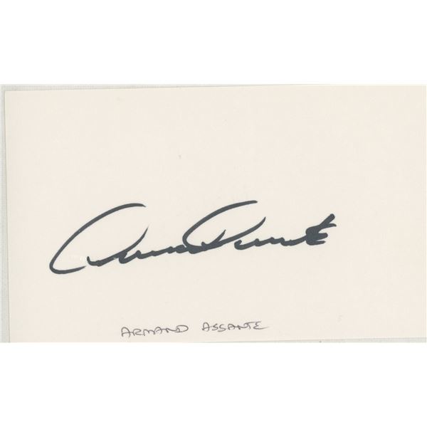 Armand Assante signature cut