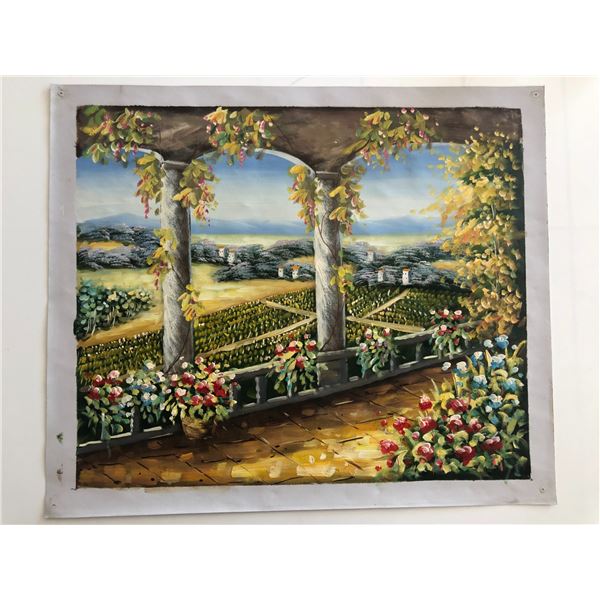 Countryside Scene Landscape original painting on canvas