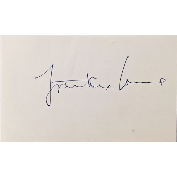 Frankie Laine original signature