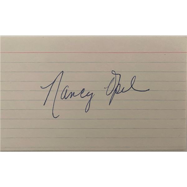 Nancy Opel original signature