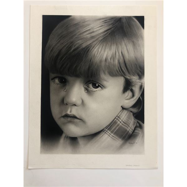 Crying Boy Original Art - Castillo '91