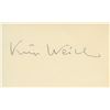 Image 1 : Composer Kurt Weill signature cut