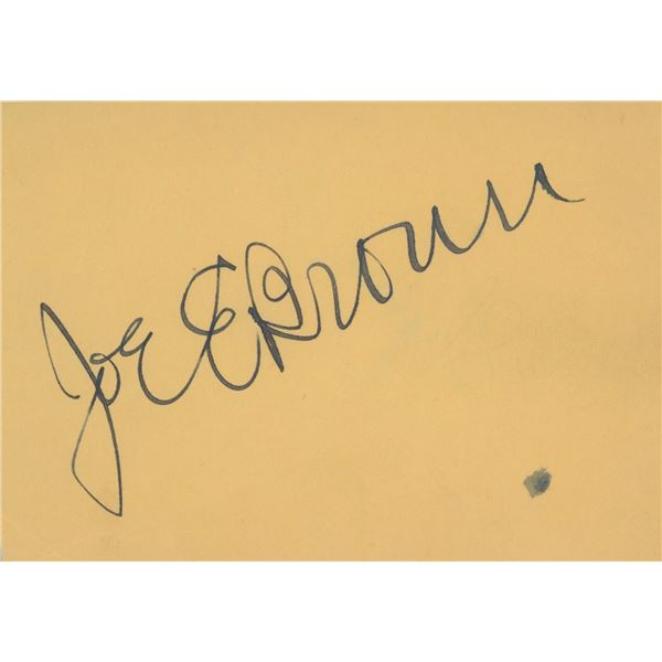 Joe E. Brown signature cut