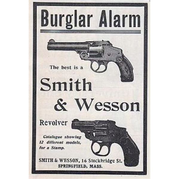 Smith & Wesson Reprint vintage ad