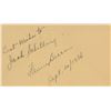 Image 1 : Fanny Brice signed note