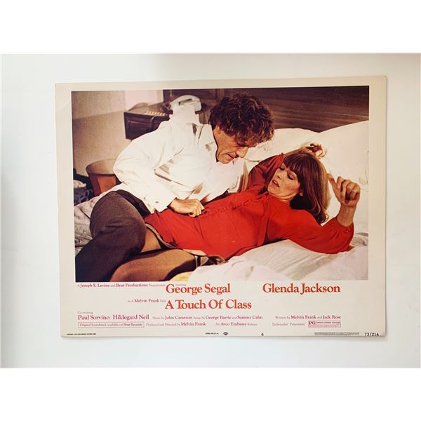 A Touch of Class original 1973 vintage lobby card