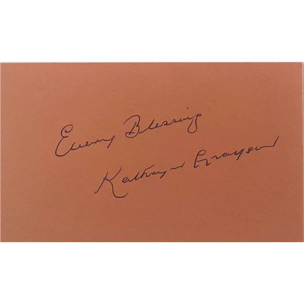 Kathryn Grayson original signature