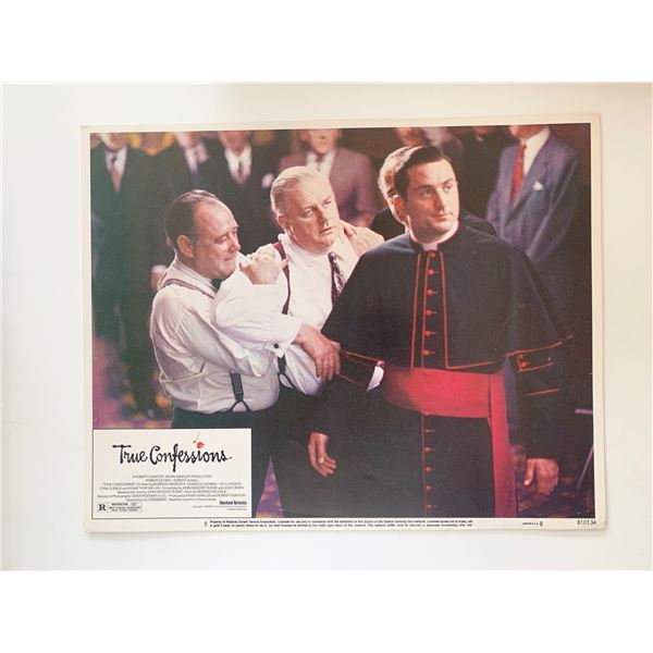 True Confessions original 1981 vintage lobby card