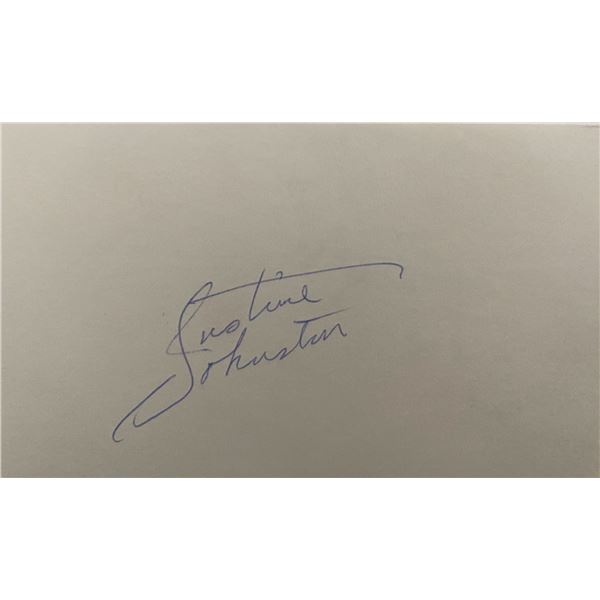Justine Johnston original signature