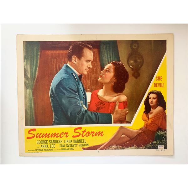 Summer Storm original 1952R vintage lobby card
