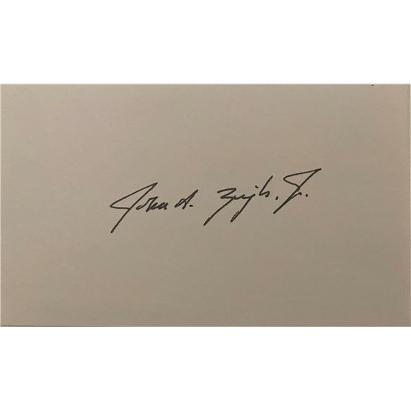 President of the NHL John A. Ziegler Jr original signature original signature