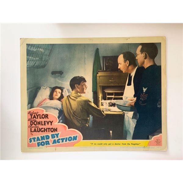 Stand By for Action original 1943 vintage lobby card