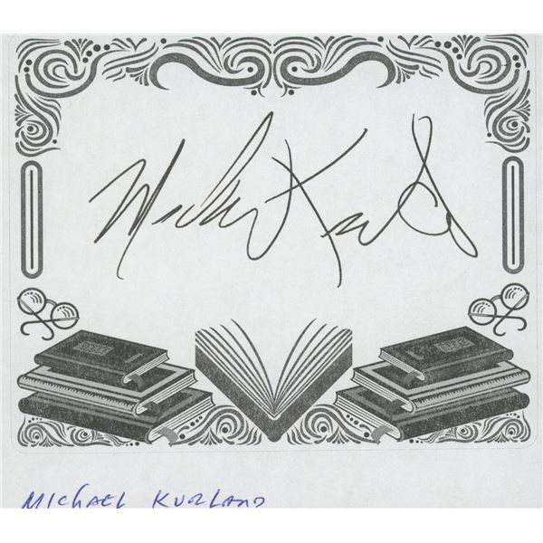 Michael Kurland signed bookplate