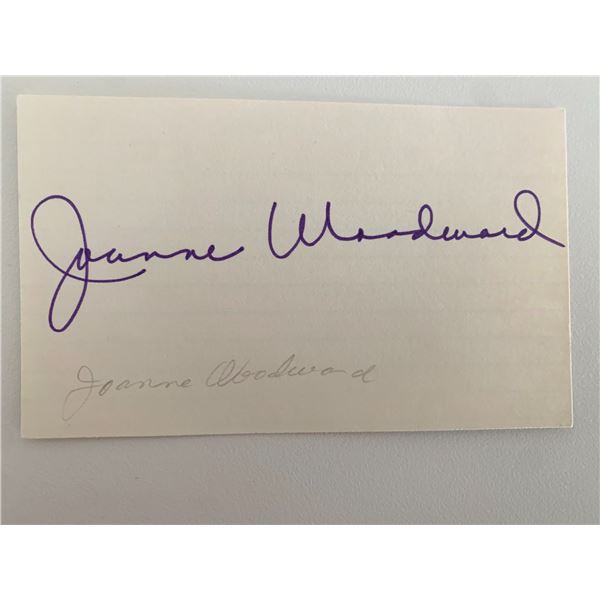 Joanne Woodward original signature