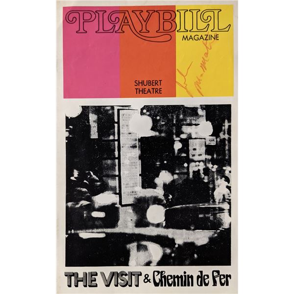 John McMartin Signed Playbill Cover