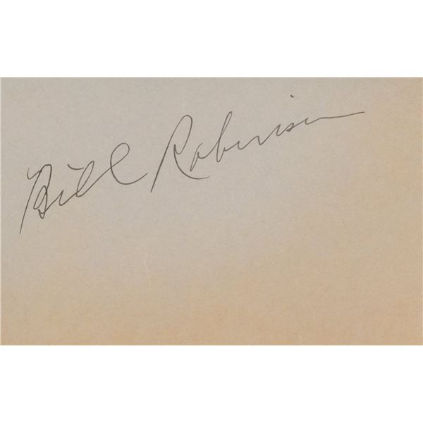 Bill Robinson signature cut