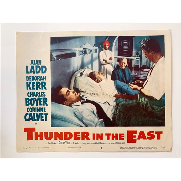 Thunder in the East original 1953 vintage lobby card