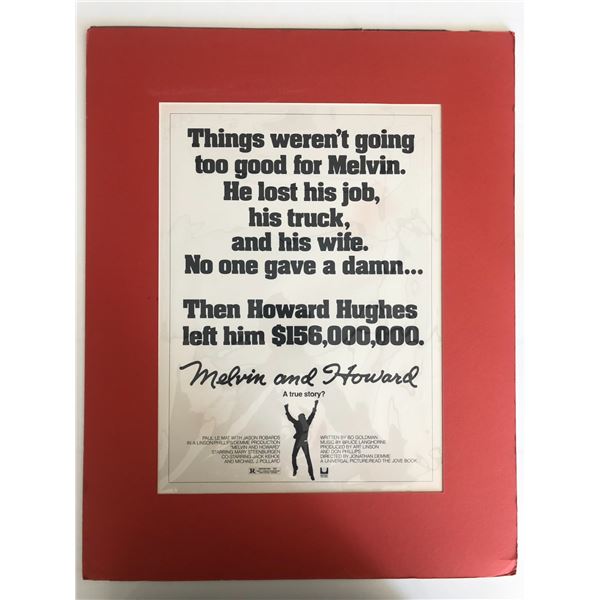 Melvin and Howard Movie Poster