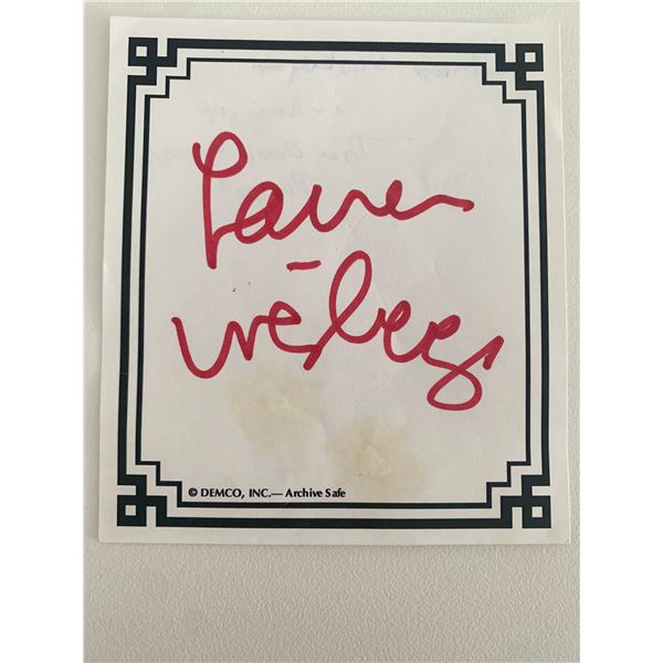 Laura Weisberger original signature