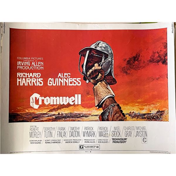 Cromwell 1970 vintage movie poster