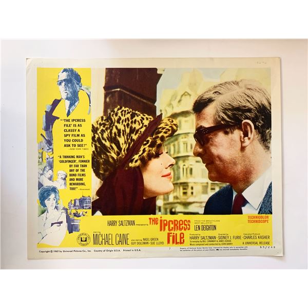 The Ipcress File original 1965 vintage lobby card