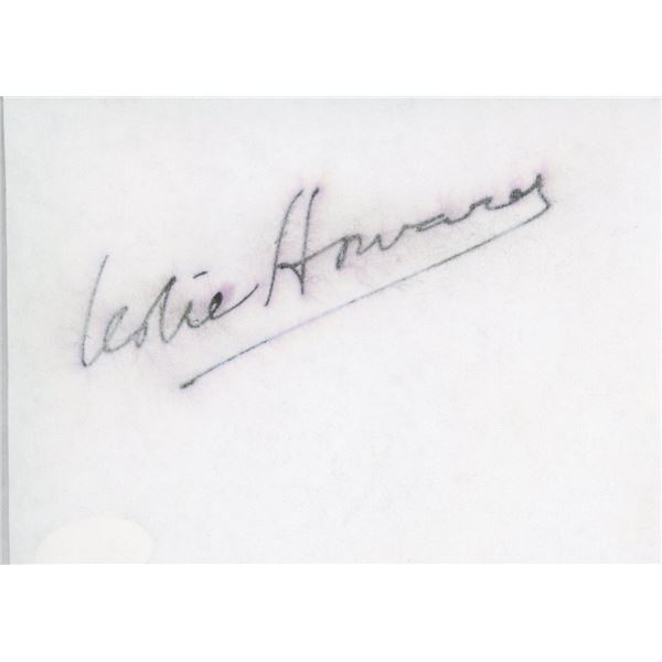 Leslie Howard signature cut
