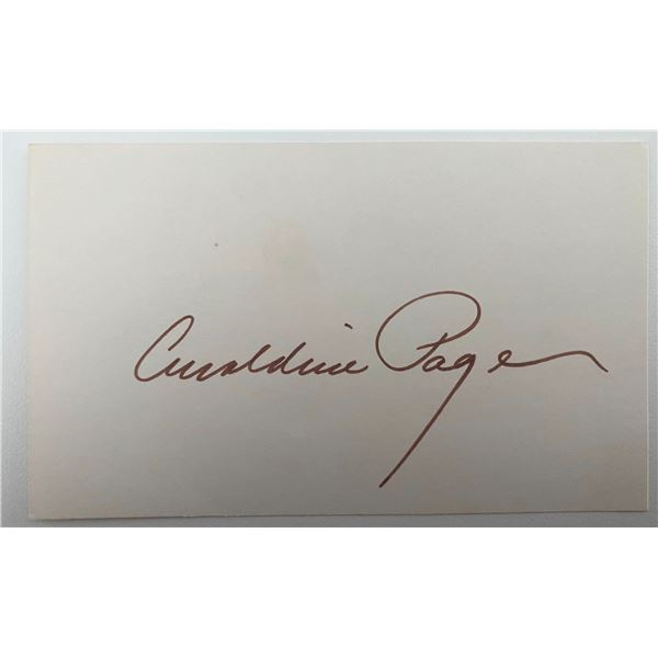 Geraldine Page original signature