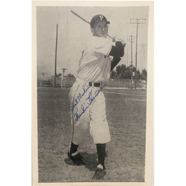 Baseball player Frank Thomas signed photo