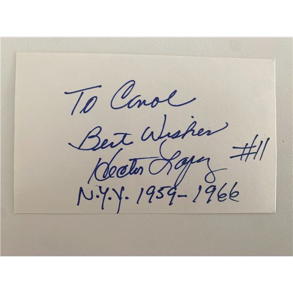 Hector Lopez original signature