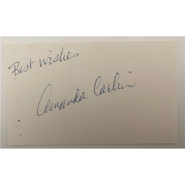 Amanda Carlin original signature