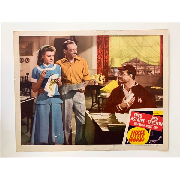 Three Little Words original 1950 vintage lobby card