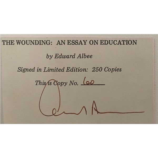 Edward Albee original signature