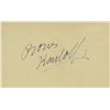 Image 1 : Boris Karloff signature cut. GFA Authenticated