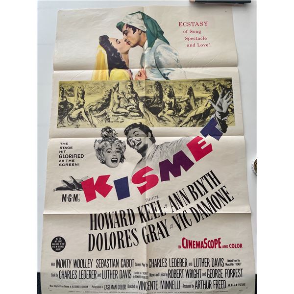 Kismet 1956 vintage movie poster