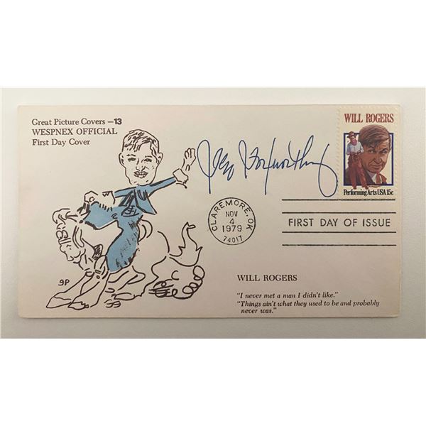 Jeff Foxworthy Signed 1979 Will Rogers First Day Cover