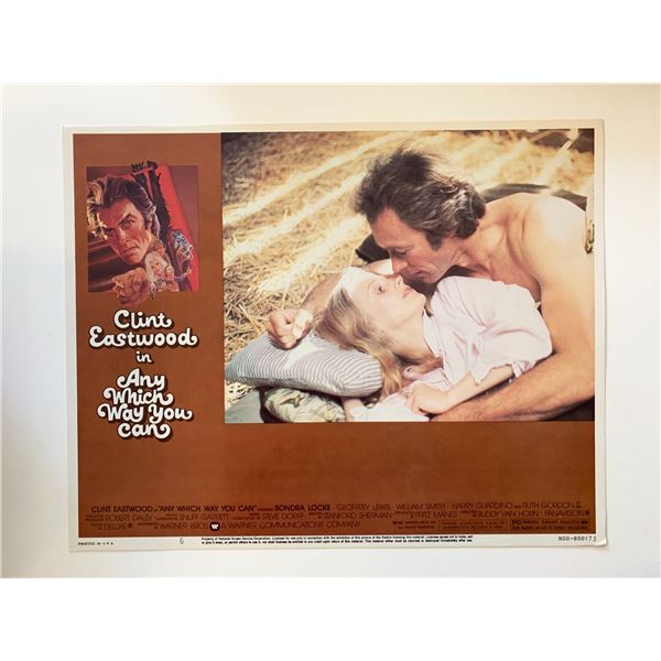 Any Which Way You Can original 1980 vintage lobby card