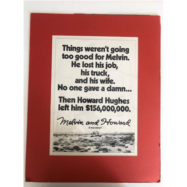 Melvin and Howard Movie Poster