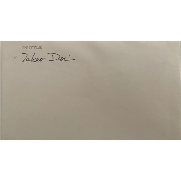 Astronaut Takao Doi original signature