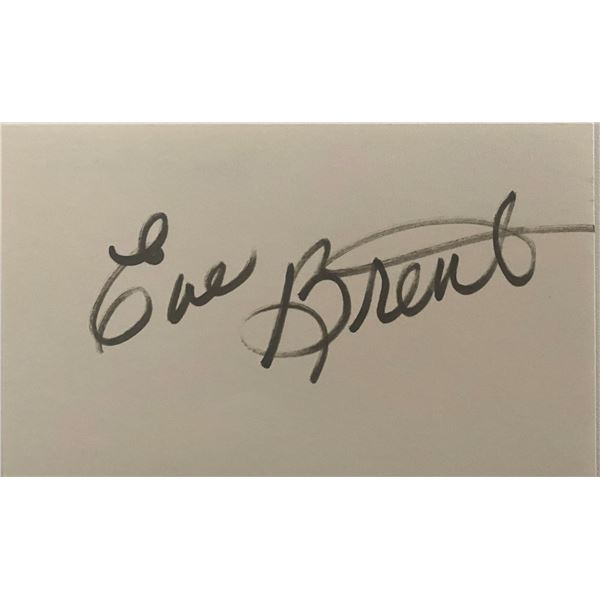 Eve Brent original signature